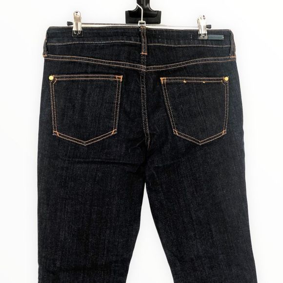 Pilcro & the Letterpress Anthro The Stet Dark Denim Jeans Mid Rise Ankle size 28 - Picture 6 of 13
